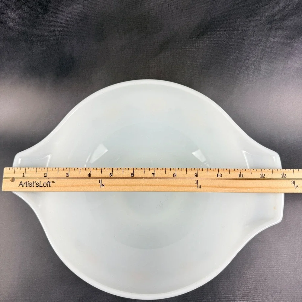 Pyrex‎ Town & Country 444 Cinderella Mixing Bowl White Gold Brown 4 Qt